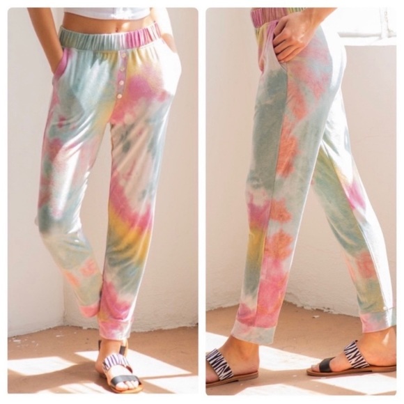 LAST ONE ✨ Tie Dye Joggers With Pockets - Picture 4 of 4